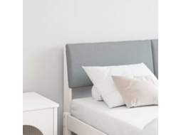 Vidaxl Cabeceira Estofada Cinzento-claro 140 Cm