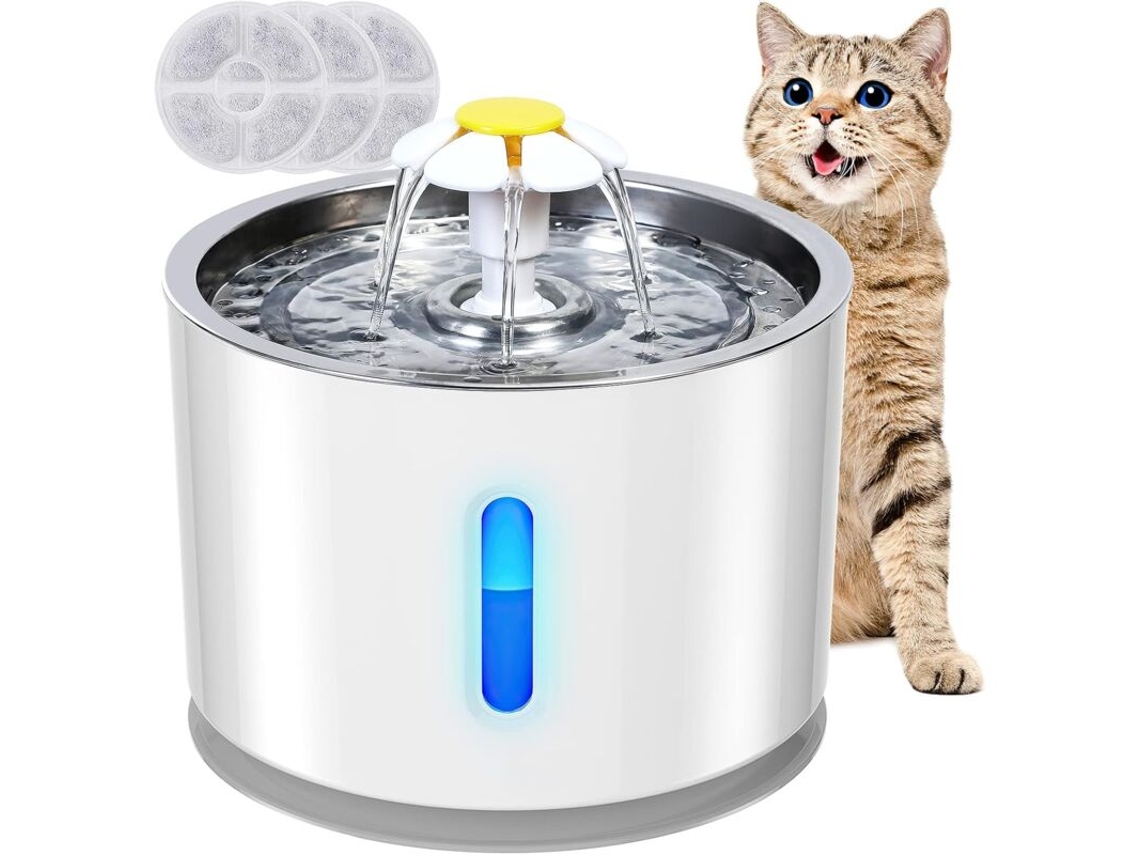 Dispensador Automático De Água, Capacidade 2,4 L, Silencioso, Luz Led, Para Uso Doméstico E Hidratação Diária