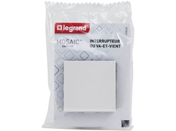 Interruptor Bidirecional Mosaic 2 Módulos Modulares Brancos Legrand