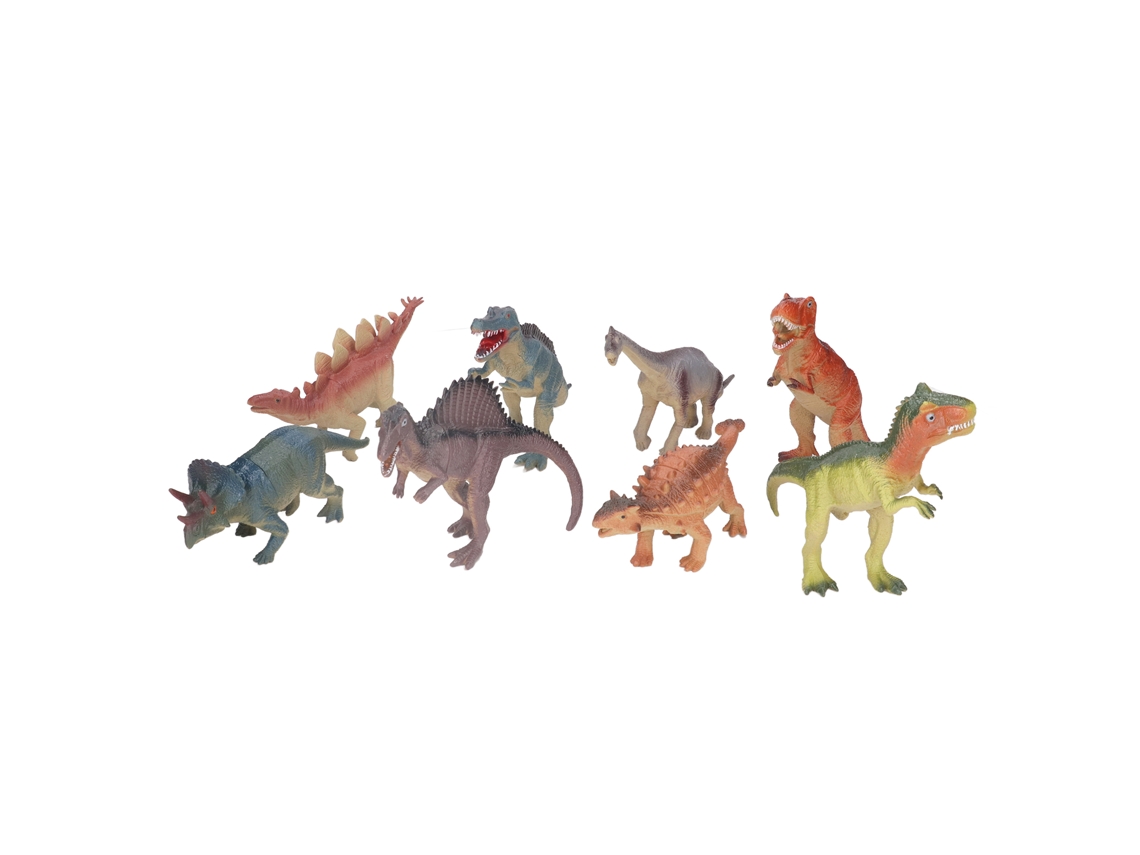 Primerox 8pcs Modelo de Dinossauro Simulação com Som Pvc Jogo Seguro Presente para Crianças