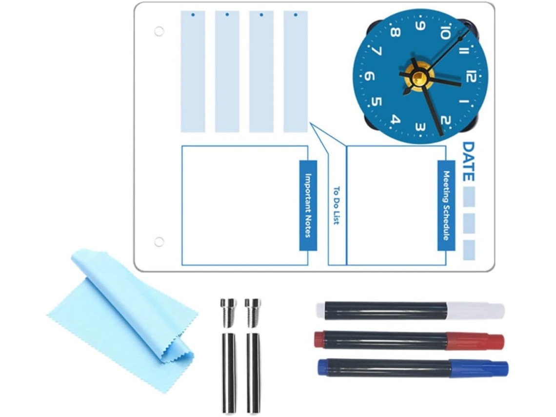 Tableau De Escrita Em Acrílico Para Escritório, De Planification Mémo Stylo, Effaçable À Sec, Sans Pile