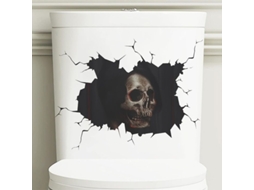 Adesivo De Parede Halloween 3d Removível, Decalque De Halloween Para Janela De Vidro Do Quarto (2 Peças)