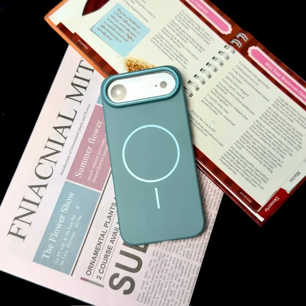 (azul, Iphone 15) Capa Magnética Fosca Ultrafina Para Celular, Feita De Material De Pc Macio, Compatível Com Carregamento Sem Fio.