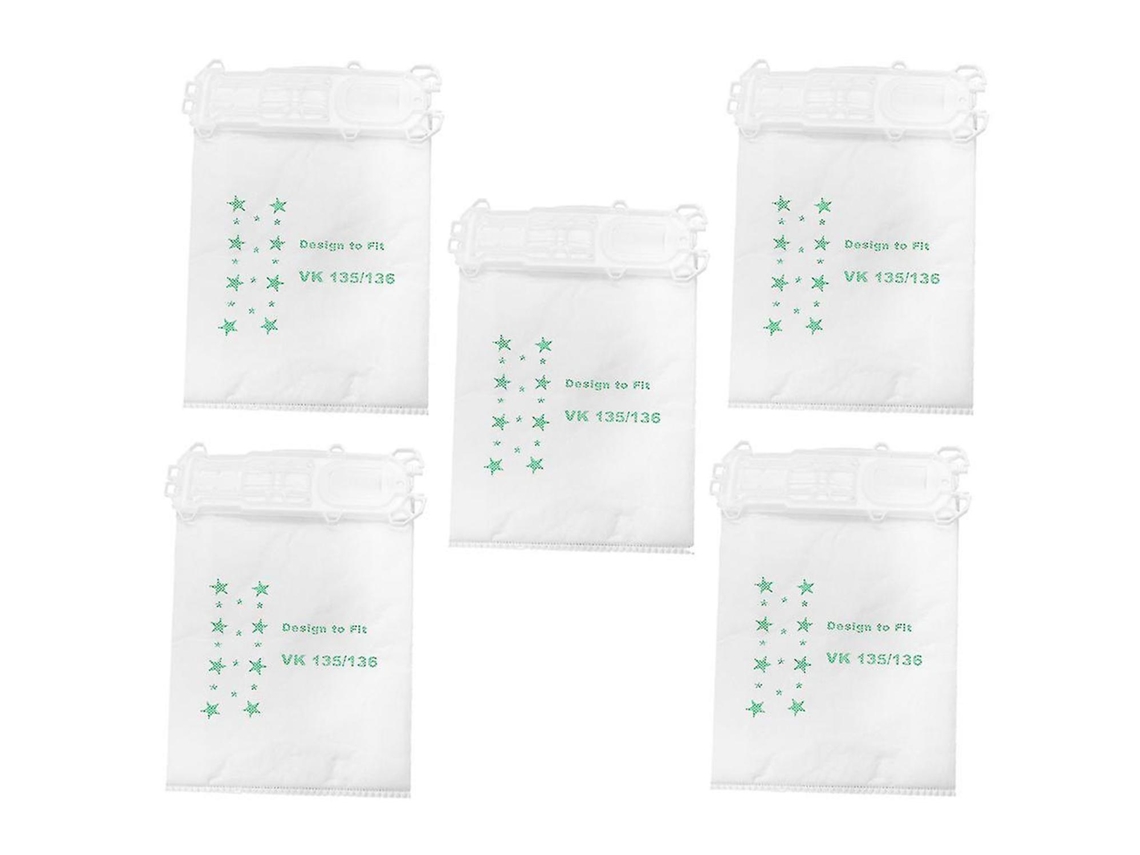 Acessório Aspiradores Compatibilidade Universal 5 Pcs Vacuar Sacosvorwerk Vk135 Vk136 Fp135 Fp136