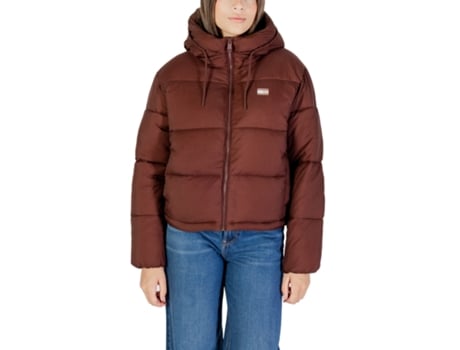 Kispo De Mulher Tommy Hilfiger Jeans Jackets Down Tjw Ja Nylon Castanho (xs)