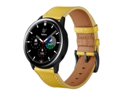 Bracelete para Samsung Galaxy Watch 45/46mm 22mm couro amarelo XIAOMOYU