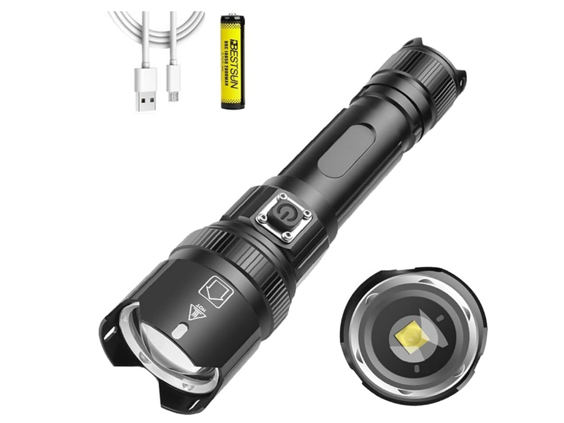 Lanternas Led de 10.000 Lúmens com 5 Modos HALINUIA