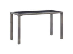 Vidaxl Mesa De Jardim 123x60x74 Cm Vime Pe Antracite