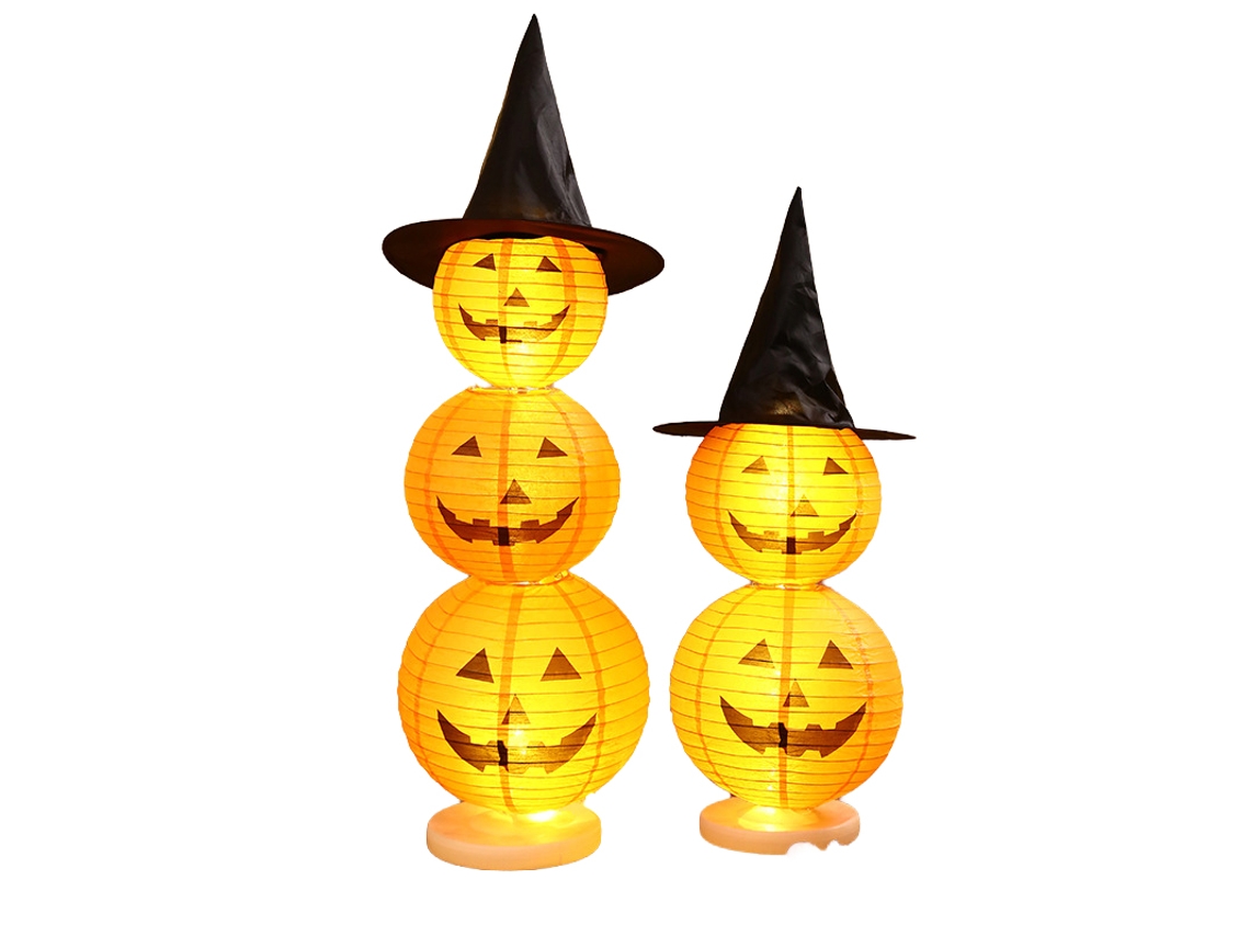 Laxiscreed Lanternas De Papel Para Decoração De Halloween Com Abóboras Para Crianças E Comércio