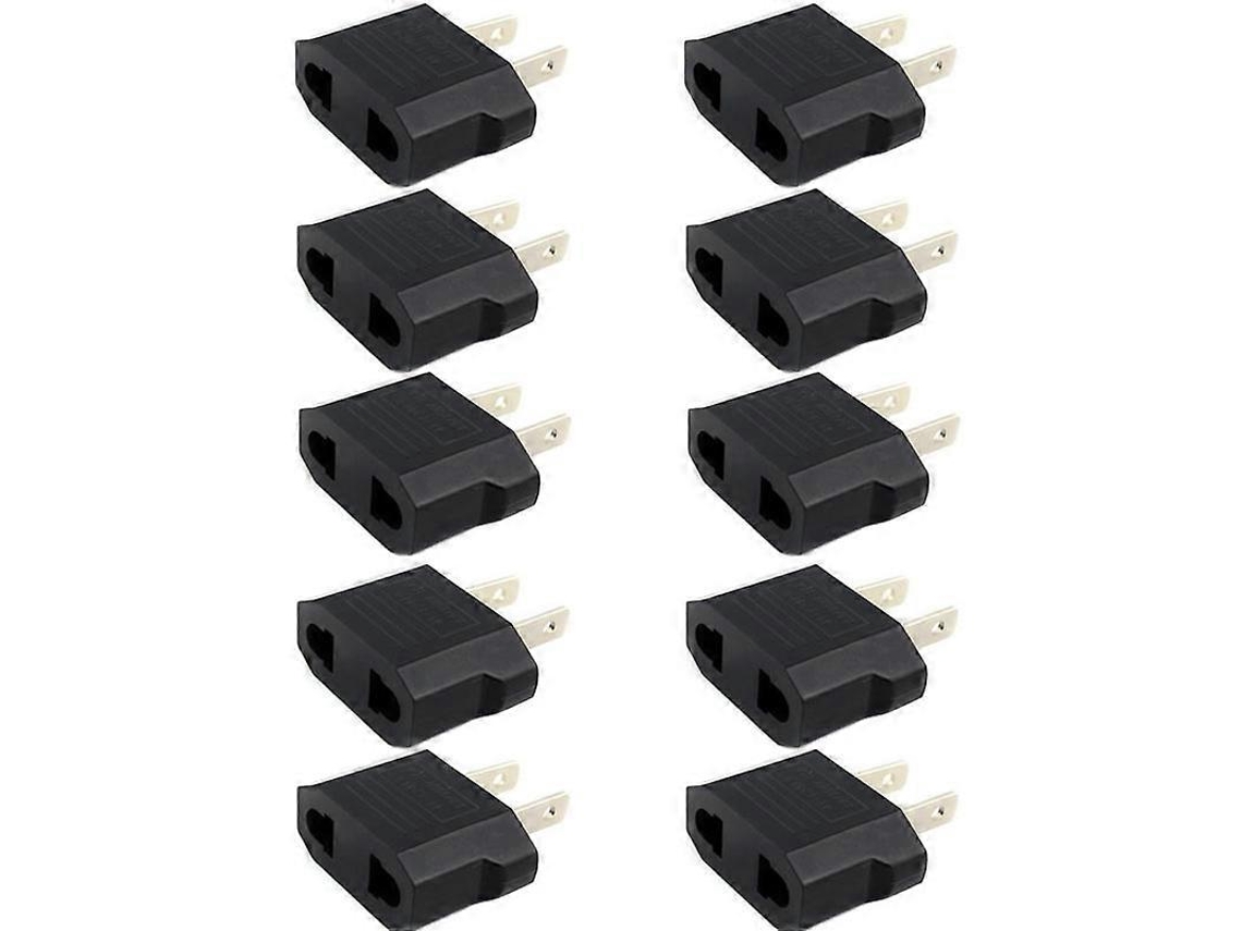 10 Peças Adaptador De Tomada De Energia Ue Us Adaptador De Tomada Pequeno Ue Para Eua Plug Adapter Hengjian
