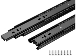 Corrediças De Gaveta Em Aço Laminado A Frio 10a 20 Polegadas, Corrediças De Armário Duas Seções, Ferragens Para Móveis