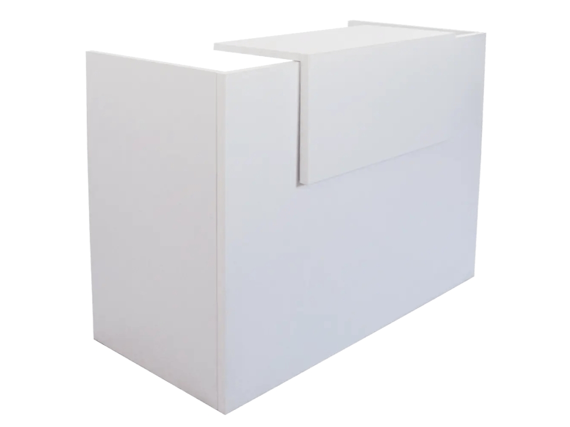 Balcão De Recepção Básico Pro. 117,5 X 100 X 65 Cm. Branco. Ofilike