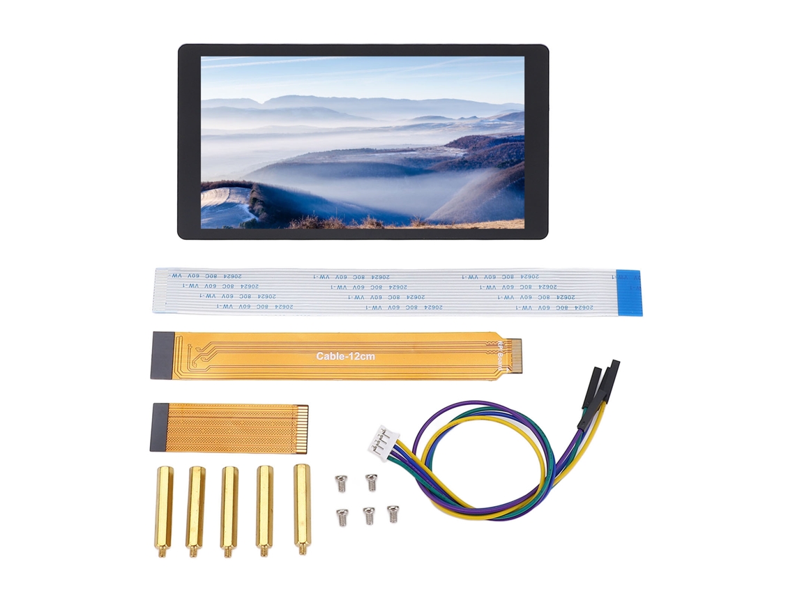 Tela Sensível Ao Toque Capacitiva De 5 Polegadas, Toque De 5 Pontos, Ips, Interface Dsi Para Raspi 5 4b 3b Cm4 Cm3