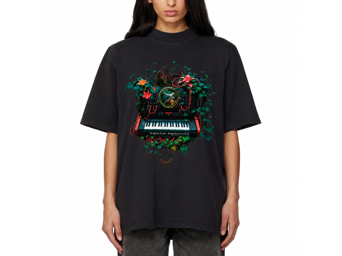 Rockinstone Synth Organix Zenon Records T-shirt Unique Designer Style