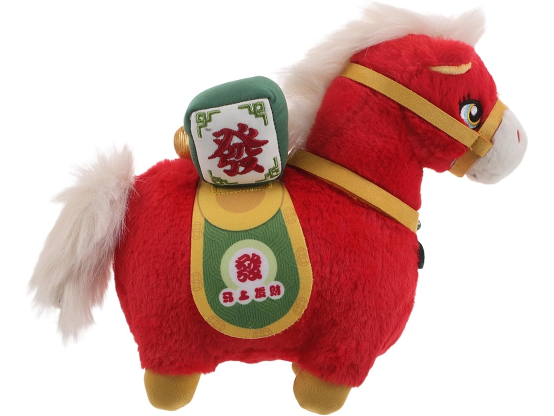 Almofada De Pelúcia Em Formato Cavalo, Mascote Do Zodíaco Chinês,