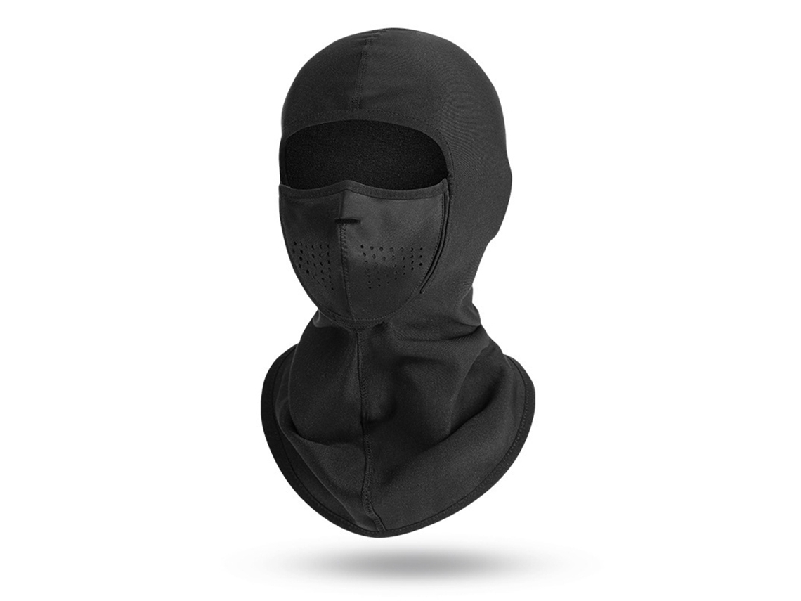 Balaclava para proteção facial impermeável e resistente ao vento, com forro de lã S/MARCA