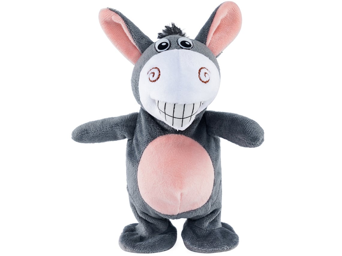 Boneco De Pelúcia Burro Elétrico Divertido Para Bebê 72cm