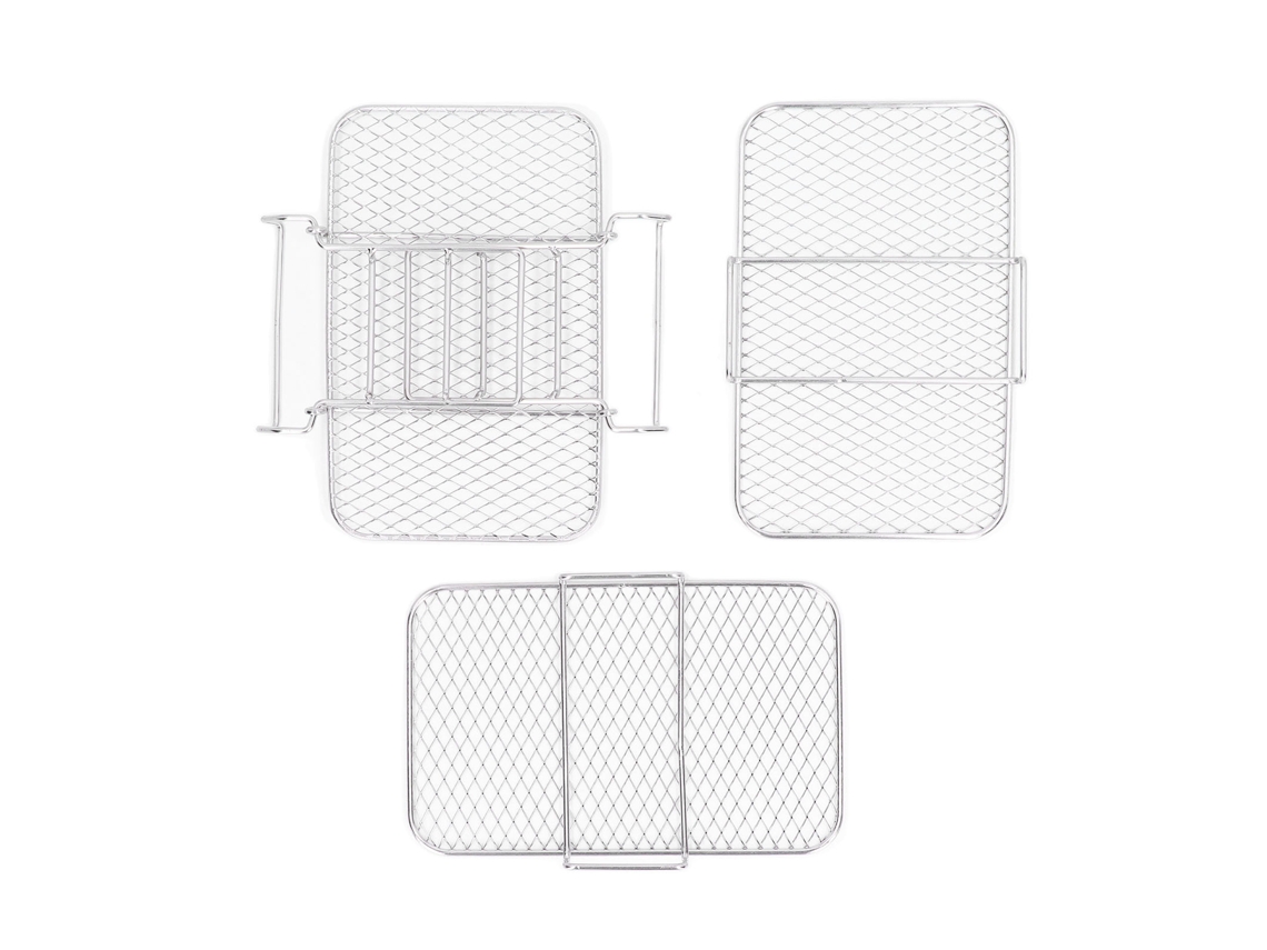 Rack de Cozinha LAXISCREED 19x12cm Aço Inox 3pcs 8qt
