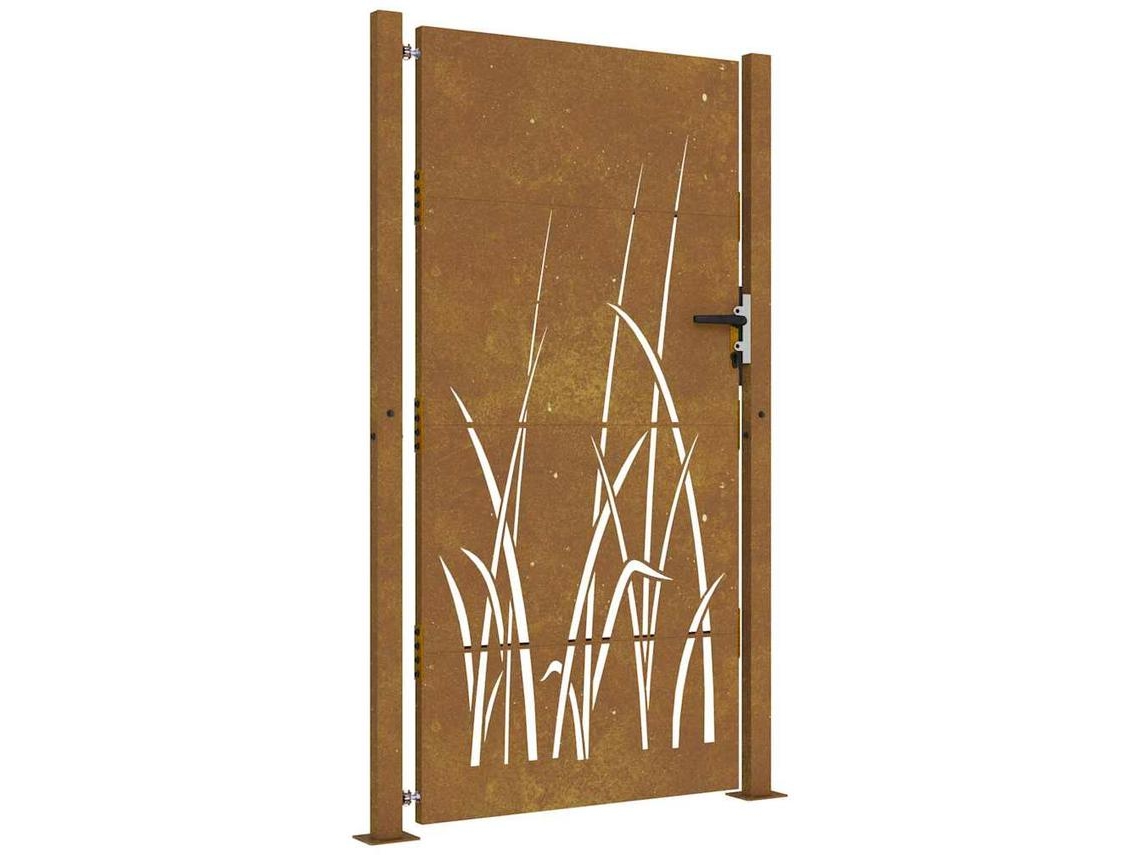 Garden Gate, Garden Gates Vidaxl Marrom Aço (100 X 175 Cm)