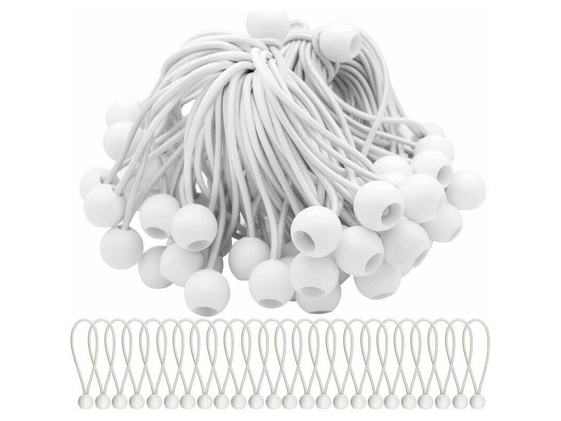Cordas Elásticas Com Bola, 75 Unidades, Para Fixação