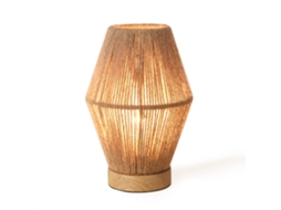 Candeeiro de Mesa Arundel 1Xe27 60 W Metal/Corda 25X16X16 Cm Naturallux.Pro