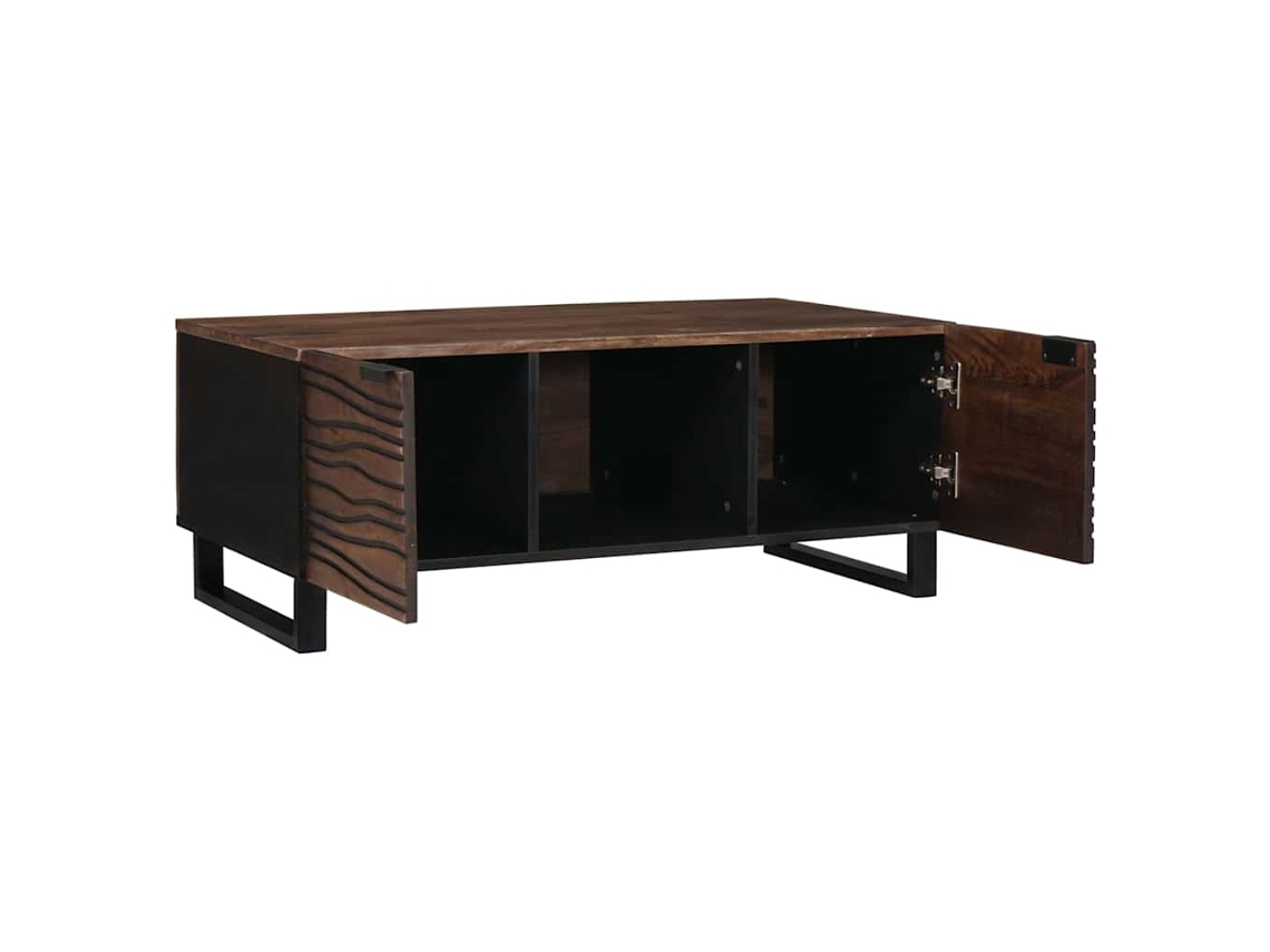 Mesa de Centro Nogueira 100x54x40cm Madeira MAISON EXCLUSIVE