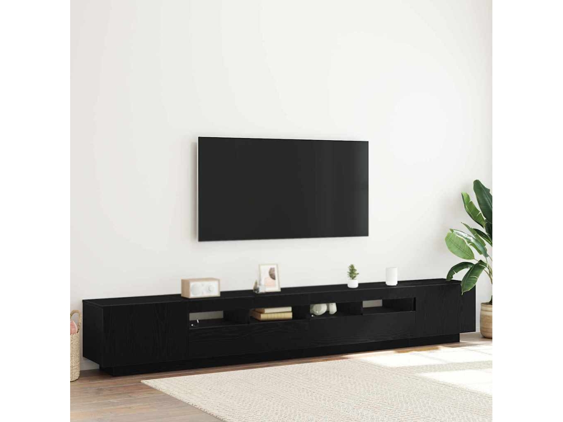 Vidaxl Conjunto De Móvel De Tv 3 Unid. Preto Derivados De Madeira
