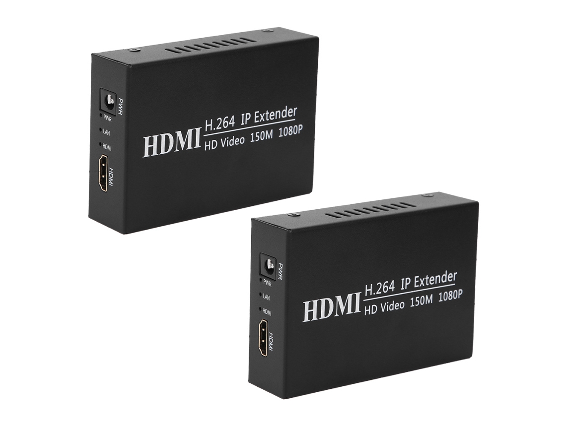Laxiscreed Extensor Hdmi Com Transmissão Por Ethernet Até 150 Metros, Compatível Com Cabos Rj45