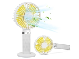 Ventilador Mao 3 Velocidades Usb Recarregavel Casa/escritorio/viagem Branco Yizhood