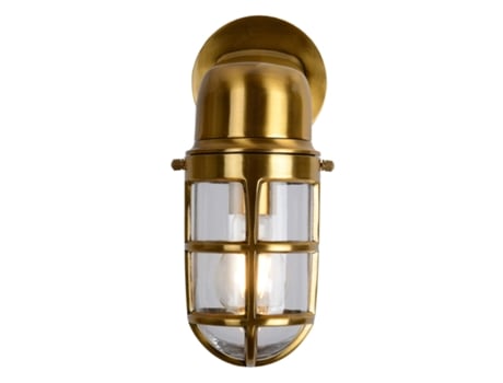 Aplique de Parede Base E27 Dudley Exterior Ouro/Latão