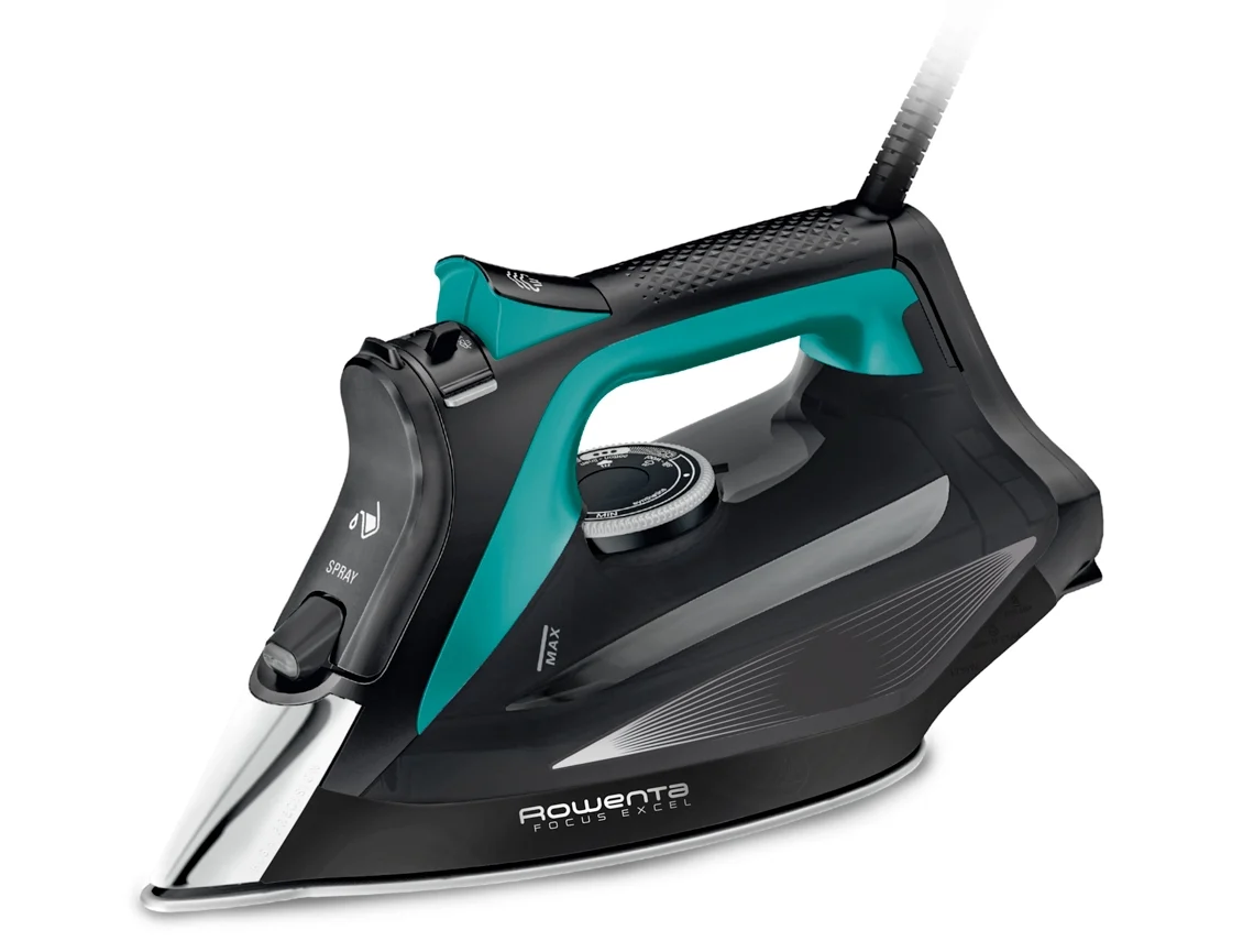 Ferro a Vapor ROWENTA Focus Excel DW5326D1 (Outlet Grade A - Jato de vapor 200 g/min - Base Inox)