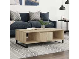 Vidaxl Mesa De Centro 104x60x35cm Derivados De Madeira Carvalho Sonoma
