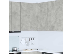 Vidaxl Armário Suspenso Cinza Concreto E Branco 57 X 57 X 100 Cm