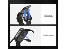 Relógio Touch Com Fones De Ouvido Sem Fio 2 Em 1 Combo Tela Cheia Para Esportes Fitness X9 Preto