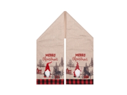 Conjunto de Decorações de Natal com Bandeira, Rena, Almofada LAXISCREED