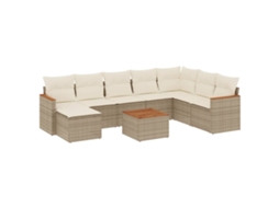 Garden Sofa Set, Garden Sofa Sets Vidaxl Bege Rattan / Vime (n/a)