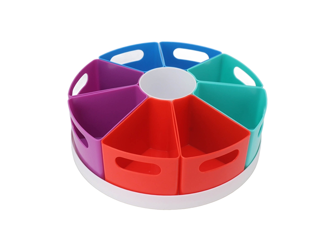 Organizador de mesa rotativo 360 graus para papelaria porta canetas caixa de armazenamento com marca