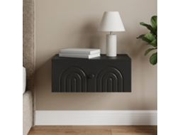 Vidaxl Gabinete De Canto Montado Na Parede Preto 49 X 34,5 X 20 Cm