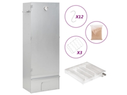 Vidaxl Defumador P/ Churrasqueira C/ Gerador Fumo Frio Aço Galvanizado
