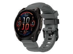 Bracelete para Garmin XIAOMOYU Silicone Esportivo Wild Trail Cinza Espacial (26mm)
