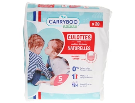 Cueca Natural 28 Cueca Tamanho 5 12-18 kg CARRYBOO