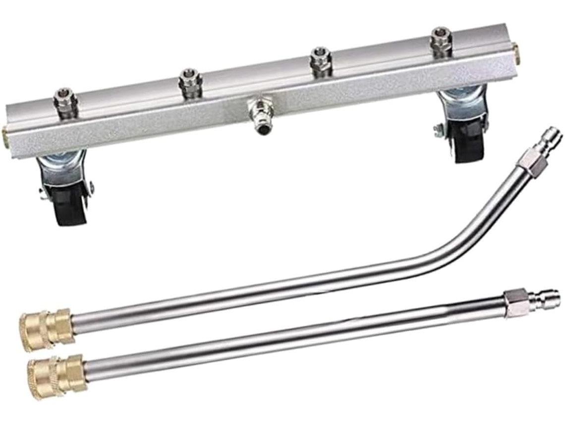 Escova Para Limpeza De Chassis Carro,kit Lavagem Telescópico,lavadora Alta Pressão,