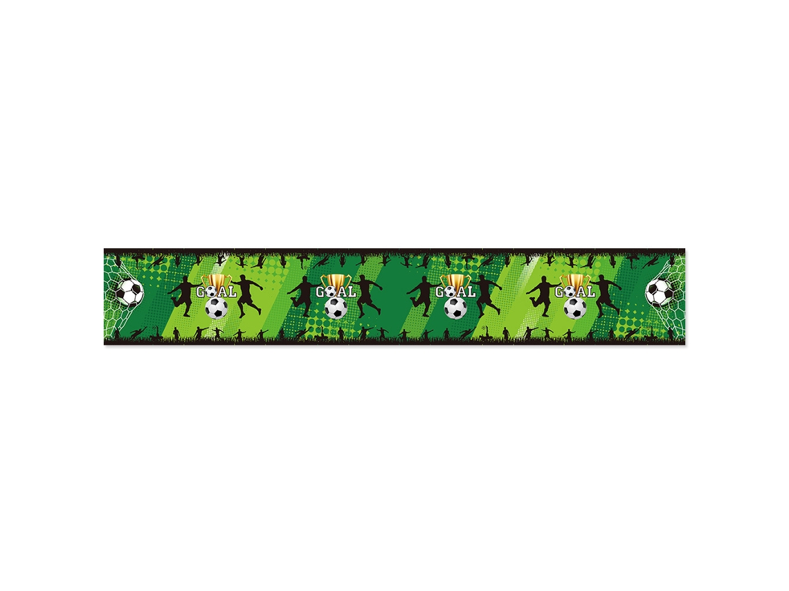 Manta Temática De Time Futebol Para Festa Aniversário, Decoração Sala Estar, 33x220cmd