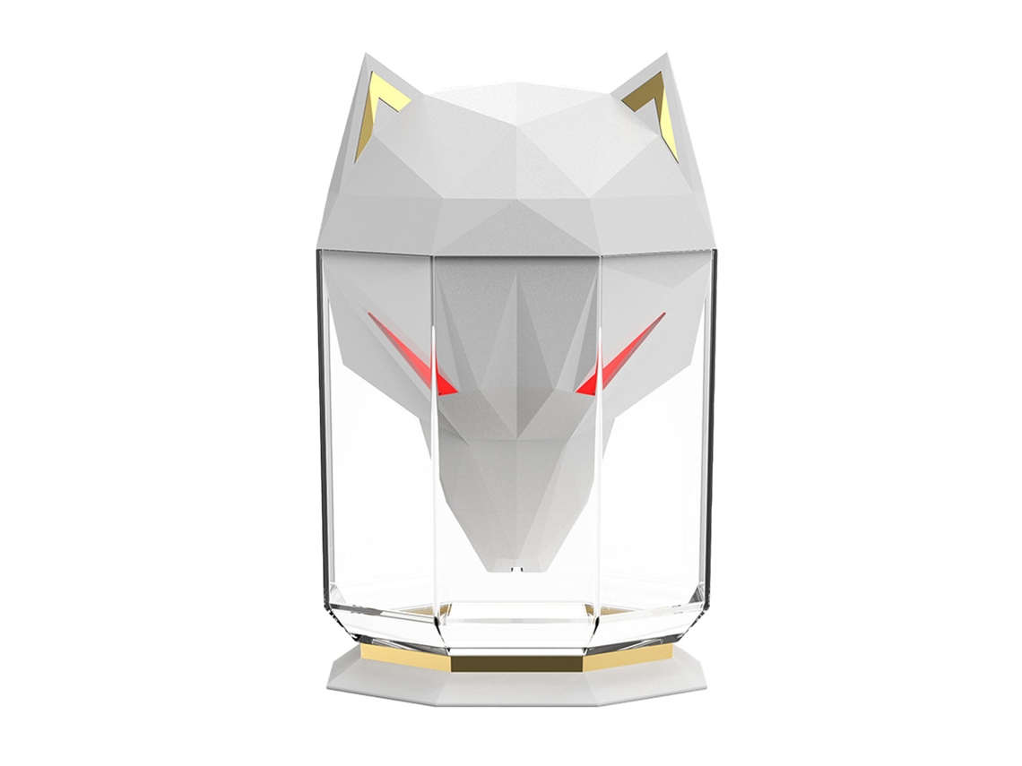 Umidificador de Mesa Silencioso com Luz Ambiente Lobo 650ml Purificador de Ar para Casa e Escritório | S/MARCA