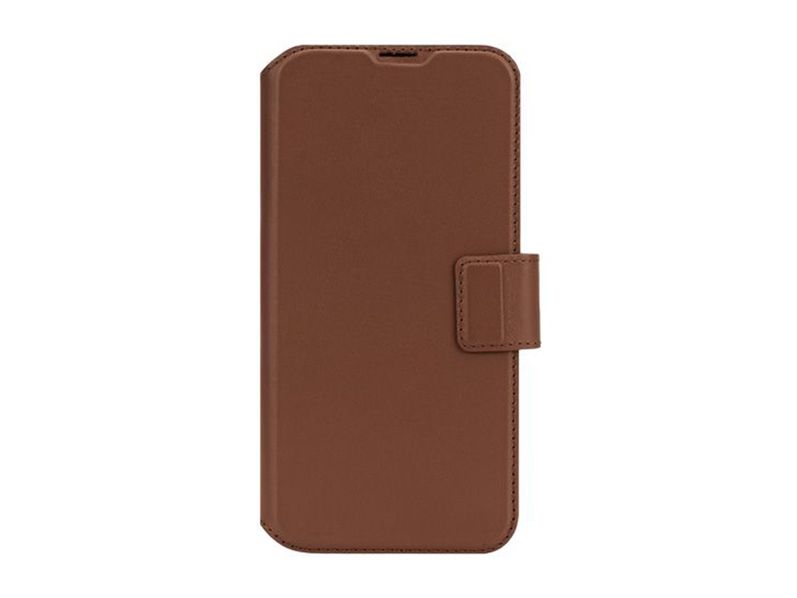 Capa Fólio Magsafe Cartões Concha para iPhone 16 Plus DECODED Pele Castanho