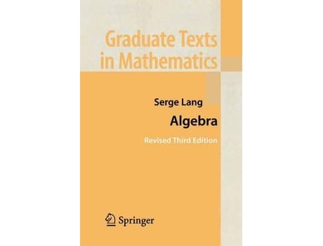 Livro algebra de serge lang (inglês)
