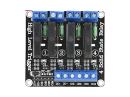 Módulo Ssr De 4 Canais Saída 5v 12v 24v Relés Estado Sólido Multicanal