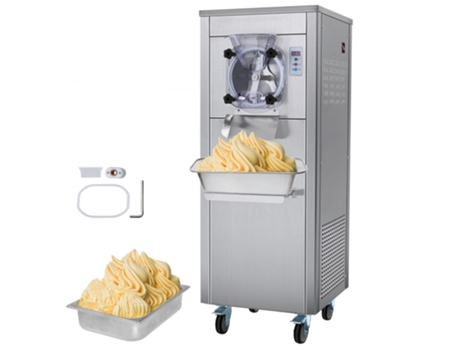 Máquina De Sorvete Profissional 18l/h Com Cilindro Em Aço Inox E Painel De Led Tekmaquinas