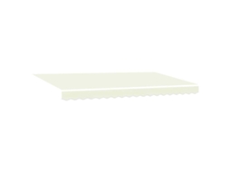 Conjunto 1 Toldo Retrátil Vidaxl Creme Tecido (400 X 200 Cm)
