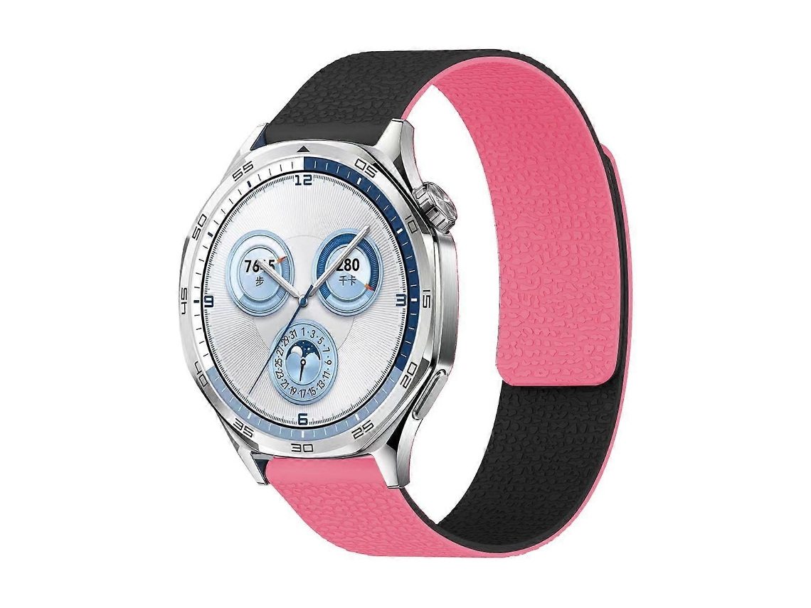Pulseira De Relógio Magnética De Silicone Com Textura De Lichia Em Duas Cores